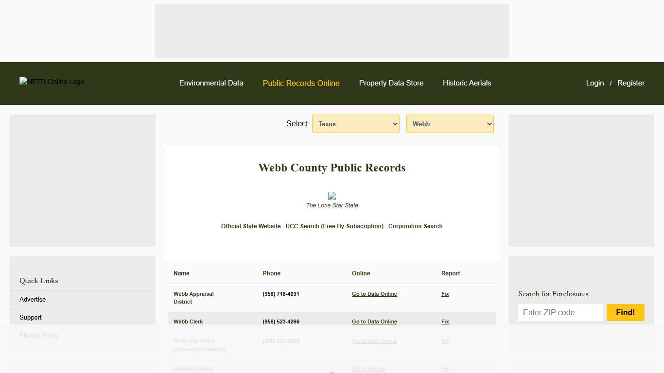 NETR Online • Webb • Webb Public Records, Search Webb Records, Webb Property Tax, Texas Property Search, Texas Assessor